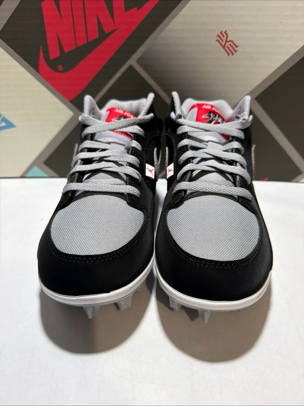 Nike Air Jordan Stadium 90 Low TD Black Cement Football HQ0210-060 Men’s